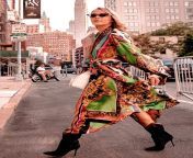 sydne style shows the best street style trends at new york fashion week 2018 with fashion blogger christie ferrari in scarf prints.jpg from fashion videos