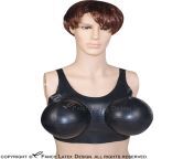 black sexy latex bra with inflatable bust.jpg from bra masti