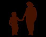 mom holding baby silhouette 8.png from png pamuk mama kan