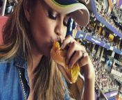 chrissy teigen making out with a hotdog image via instagram chirryteigen.jpg from how to give a blowjob