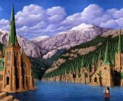 surreal optical illusion paintings by rob gonsalves 14.jpg from illusionbby