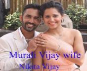 murali vijay wife.jpg from murali vijay with wife