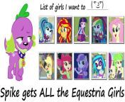 mlp meme spike gets all the equestria girls by khialat d9br2at.jpg from spike gets all list the mares