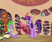 twilight reading the book s3e03.png from mlp reading allen with twilight