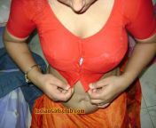 indian aunty red opening blouse.jpg from mallu aunty blouse open sex videoai bahan sex vidiyo