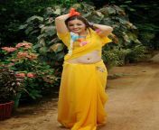 sana oberoi in devadas style marchadu photos11 .jpg from booby aunty wearing yellow sari showing hot cleavage and navel