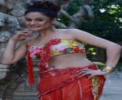 sonia agarwal hot navel abdomen curve in orange half saree plus size kollywood heroine.jpg from aunties hips curves in saree