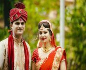 indian traditional young couple married newly tradition dress 79658579.jpg from indian newly maried couple saree nude