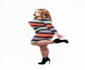 plus size model colored striped dress sexy fat woman white background body positive concept plus size model colored 146822970.jpg from sxsy fat women