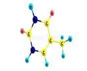 structure moléculaire de thymine isolée en blanc est une nucléobase pyrimidine qui uracile dans laquelle l hydrogène à la 223789568.jpg from www quell mol