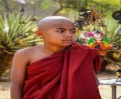 buddhist monk bagan myanmar bagan myanmar feb novice standing ancient buddhist temple bagan myanmar buddhism myanmar 107653009.jpg from myanmar á€™á€½á€”á€»â€‹á€™á€¬