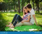 young lovers out park lying grass smiling 42112999.jpg from cute lover fun on park