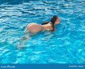young naked woman swimming pool beautiful 56969966.jpg from naked pool