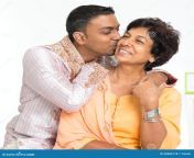 indian family son kissing mother portrait happy home s grown his mature s 58886178.jpg from indian son a nd mom