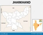 jharkhand map showing state boundary district boundary jharkhand political administrative colorful map jharkhand 218734875.jpg from jharkhand xxx veďio
