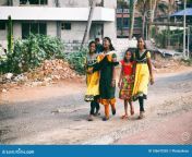 kollam india february way to home indian small girls walking school way to home indian small girls walking 106670302.jpg from image of indian school small but attraction boob desire in sex