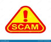 scam triangle sign label red yellow isolated white warning graphic spam email message error virus alert icon hacking 179703787.jpg from scam1 jpg