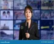 asian american female news anchor studio screens background female news anchor studio 101579589.jpg from બિપિવીડિયો com3gp female news