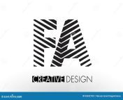 fa f lines letter design creative elegant zebra vector illustration 92642705.jpg from fa f