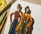 indian fashion illustration drawings.jpg from srabani fashion