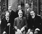 220px hall freud jung in front of clark 1909.jpg from jung and