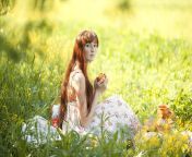 hd wallpaper summer picnic apple picther girl flowers nature picnic field.jpg from آخر girl picnic sex