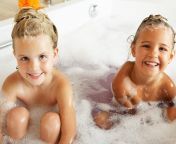 children bath together 1.jpg from bathing with