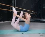 little girl does gymnastic exercises 3308118.jpg from little gymnastic