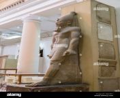cairo egyptian museum colossal statue of sesostrissenusret i 2jr23k1.jpg from egypt cairo egyptian museum colossal statue of senusret iii found in karnak temple he is represented walking and wears a loin cloth the pschent 2cap7w5 jpg