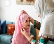 muslim mom teaching daughter how to wear a hijab 2wackvd.jpg from muslim mom sex hes son