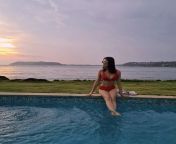 radhika madan looks ravishing in fiery red swim set as she chills by the pool in goa 2.jpg from goa ka second actress radhika pandit sex xxx