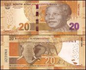 south africa 20 rand 2015 p 139 unc.jpg from african 20
