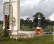 vega first stage engine arriving at the test stand pillars.jpg from suhubhadax vega first