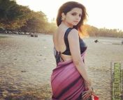 new tamil actress vedhika saree back side spicy.jpg from tamil actress thadaval back side
