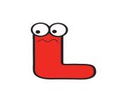free printable colorful cartoon letters cartoon letter l.jpg from @@l