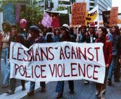 dyke collective lesbians against police violence.jpg from lesbian police