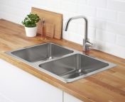 hillesjoen double bowl top mount sink stainless steel0867462 pe585221 s5.jpg from sink