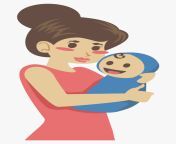 681 6819429 mother clip art baby and mom cartoon hd.png from little n mom animated