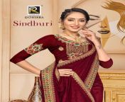 ranjna sindhuri saree sari wholesale catalog 8 pcs 6.jpg from saree fashion collection 8