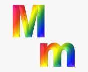 258 2586241 letter m 3d abc alphabet rainbow gradient bright.png from 【m
