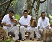 three men playing mayan music in jungle.jpg from index pax hot