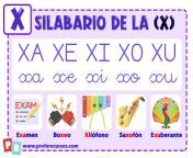silabario letra x.jpg from con x