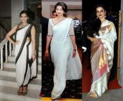 bollywood celebs in white sarees 2.jpg from milk saree fake