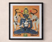 kundalini tantra indian tantric art sun and moon yoni and lingam sacred sexuality chakra qi energy vintage framed art print 11 2000x jpgv1710217279 from indian yoni sex