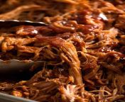 close up of pulled pork with bbq sauce.jpg from pulled