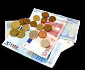 euro notes and coins.png from shpan moneyig and mast