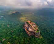 aerial view of sigiriya rock at misty morning sri lanka drone photo 1129567907 a6628ce7d636462f9a0e0361a3808178.jpg from www lanka