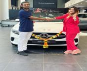 ankita dave new mercedes car 820x1024 jpeg from ankitha with brother
