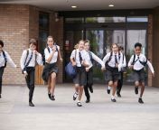 group of high school students wearing uniform running out of school buildings jpeg from video com 10 school student blood hot village very xxx