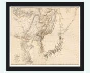 9d9053fb039efae366923aad8b280f35 old maps antique maps.jpg from korea 1818 ocm